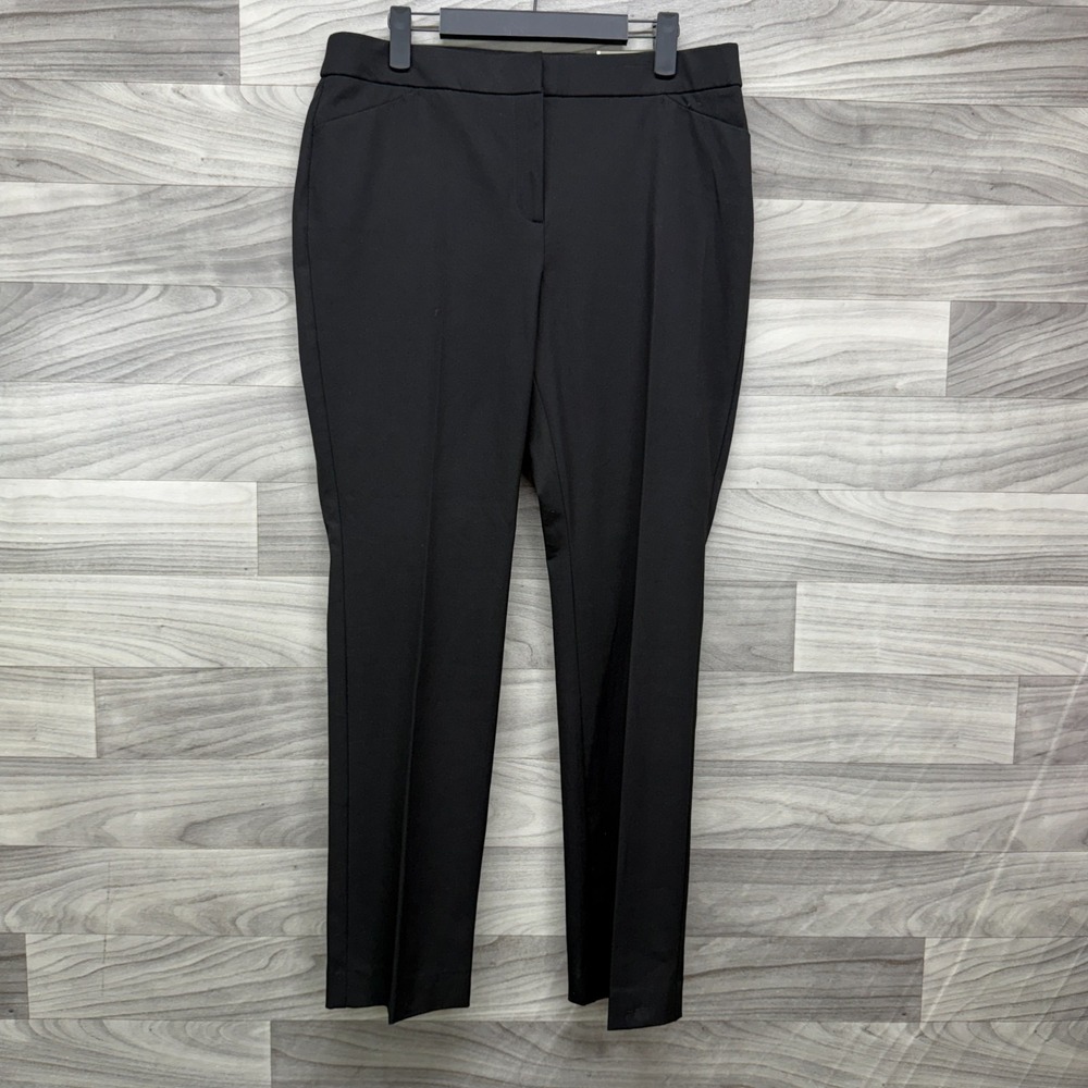 Chico's Dress Pants Women's 8P/ 1P‎ Black Straight Leg Fit Comfort Waist Stretch